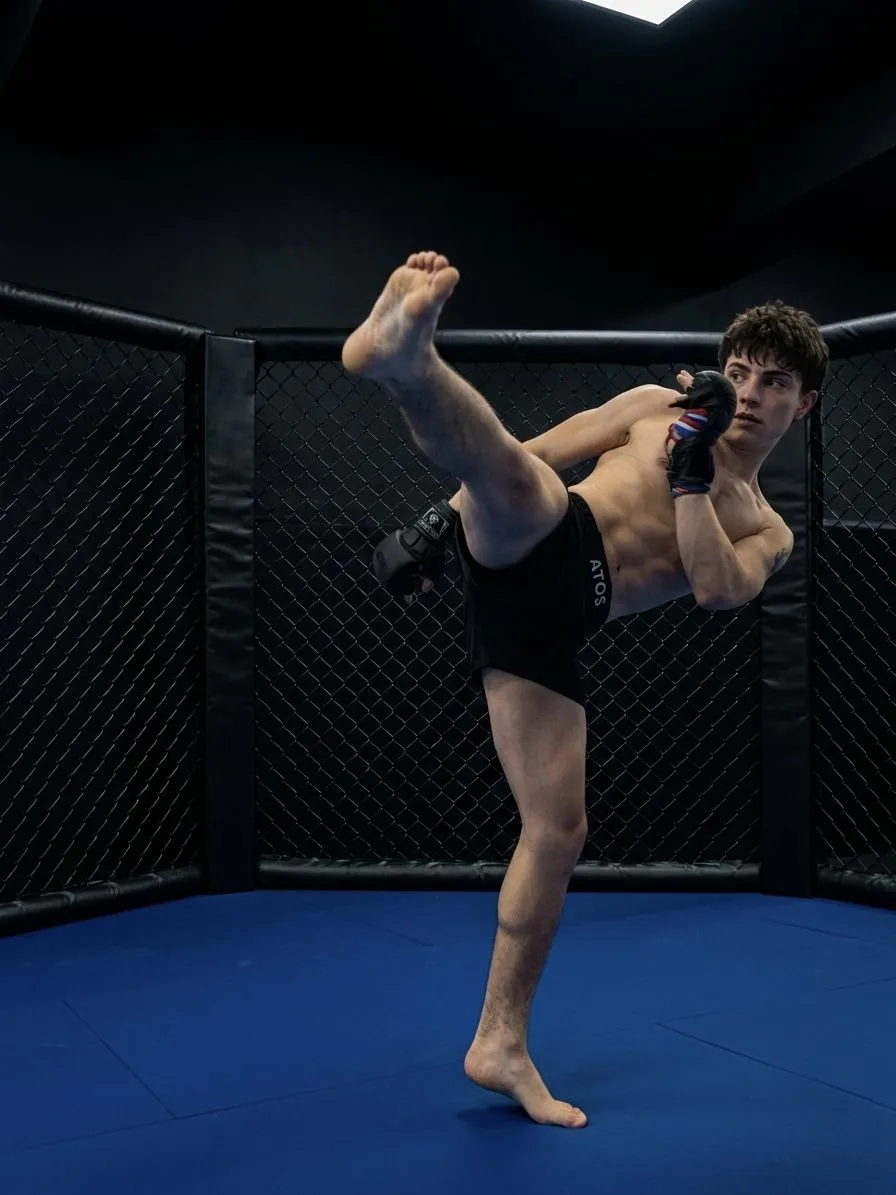 Gabriel Neshto în antrenament MMA